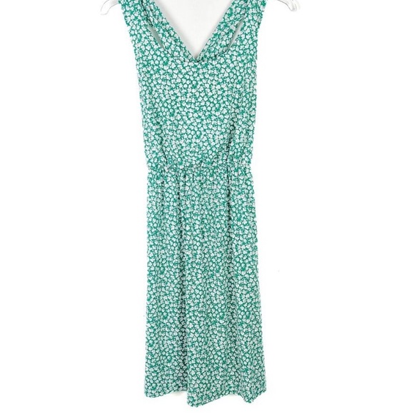 Kaileigh Stitch Fix Tasha Knit Dress Sleeveless Stretch Floral Green Small - Picture 3 of 9